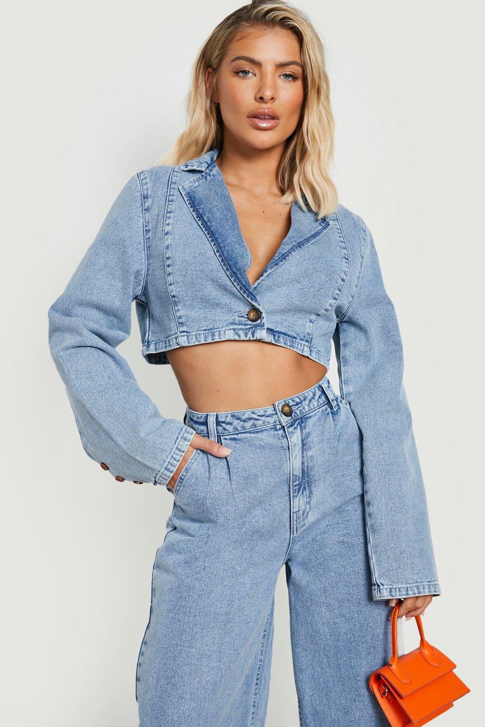 Boohoo wide best sale leg jeans